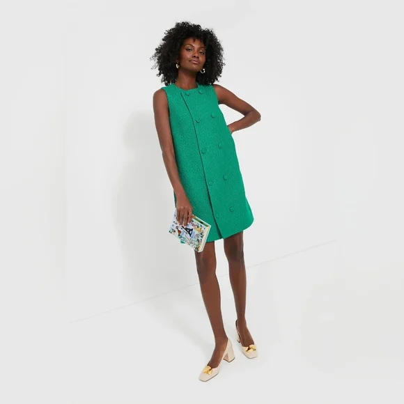 Tuckernuck | Dresses | Nwt Emerald Green Tweed Bianca Dress Size Xl By  Pomander Place | Poshmark